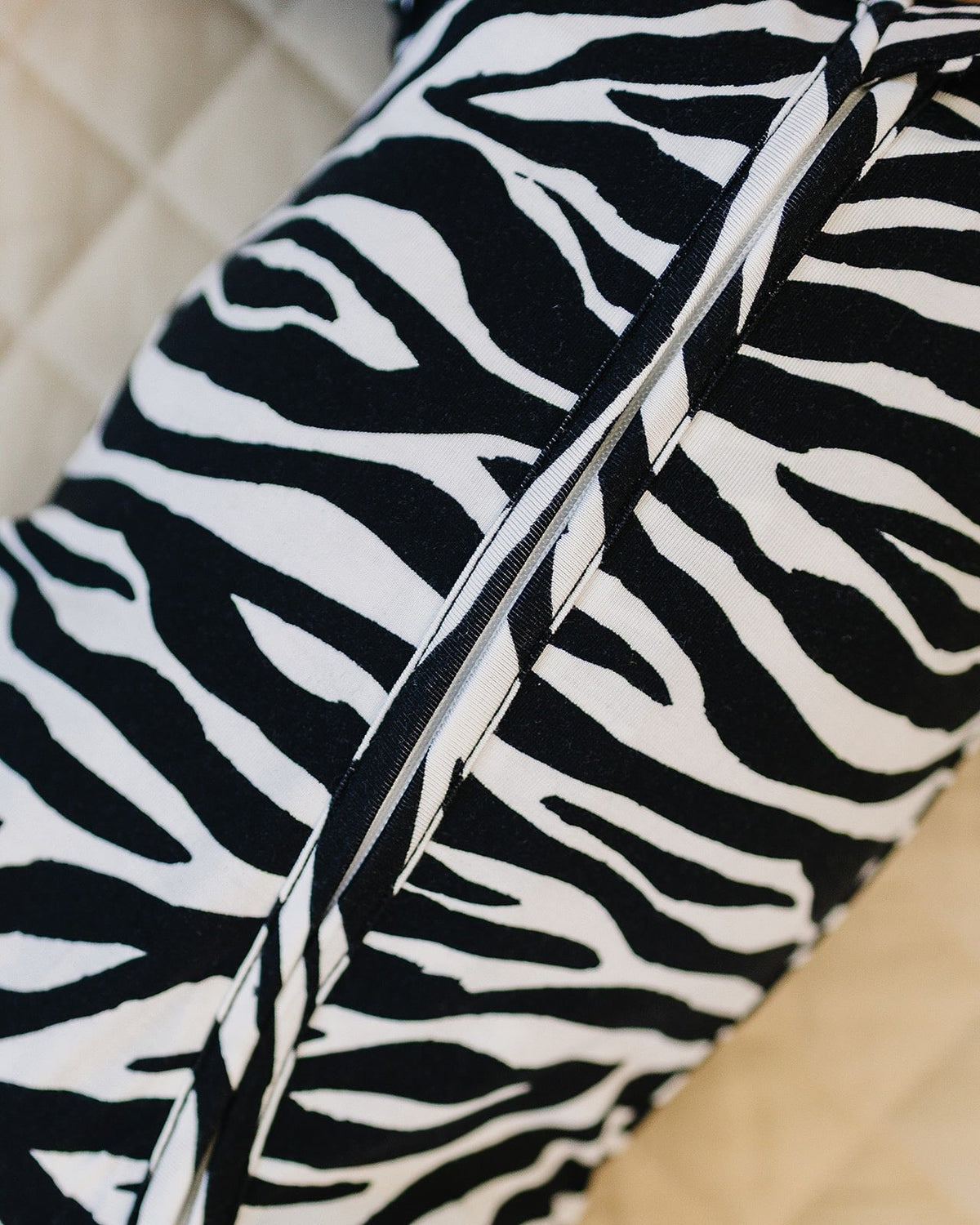 Bamboo Zip Romper | Zebra