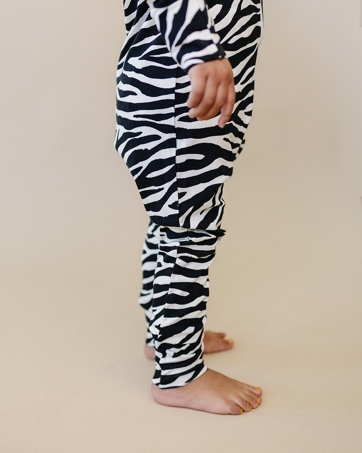 Bamboo Zip Romper | Zebra