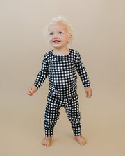 Bamboo Two Piece Set | Black Gingham