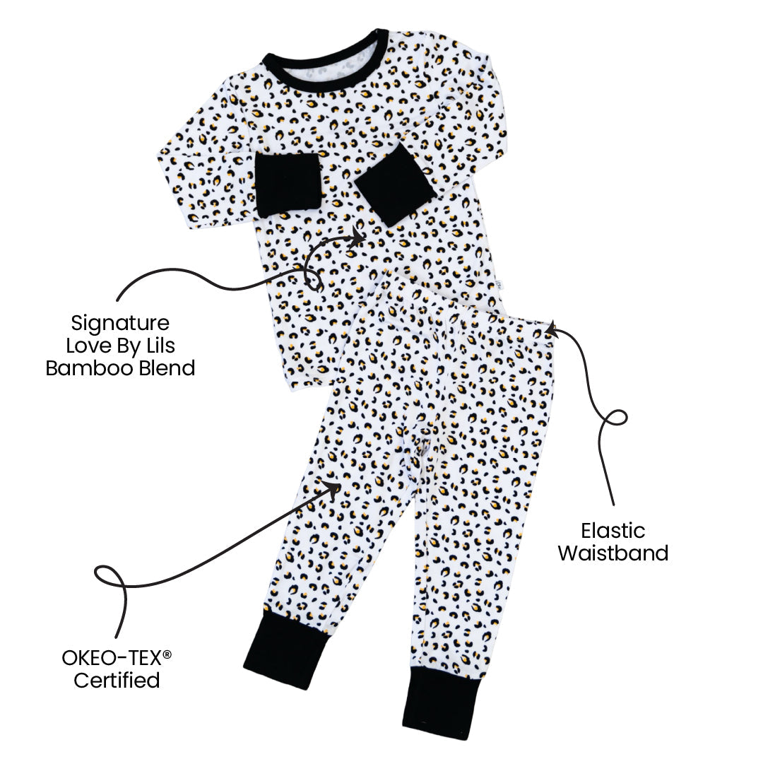 Allie Leopard Bamboo 2-piece Long Sleeve Set