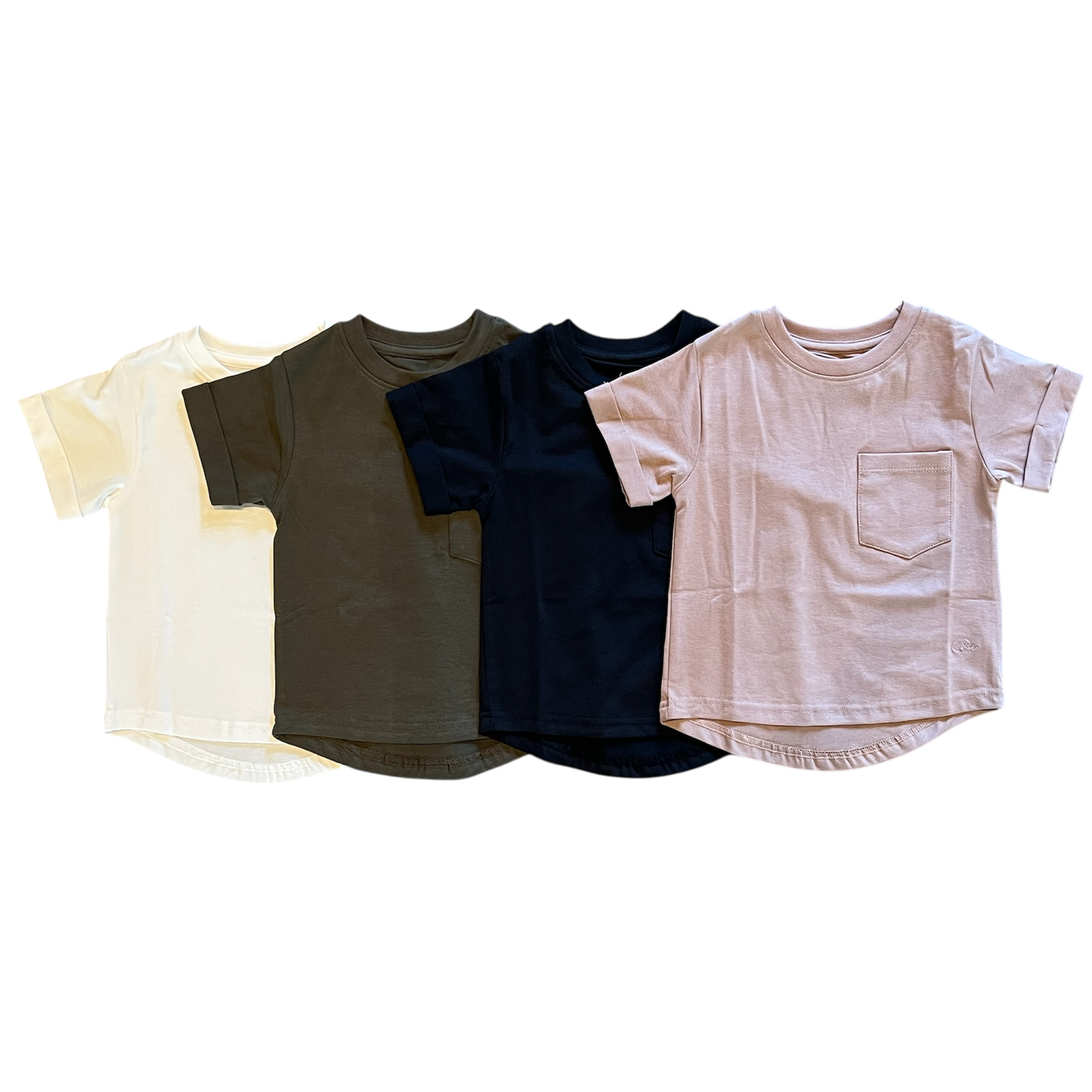Olive Boxy Kids Tee