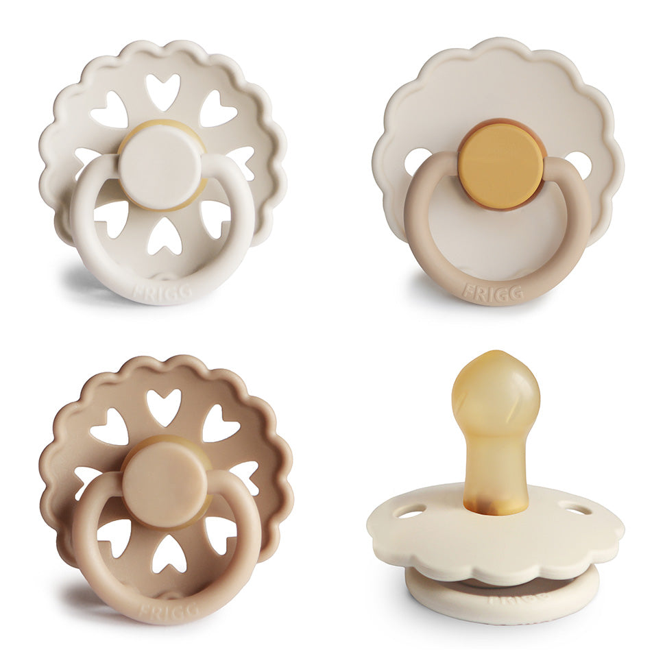 Frigg Natural Rubber Pacifier 4-pack