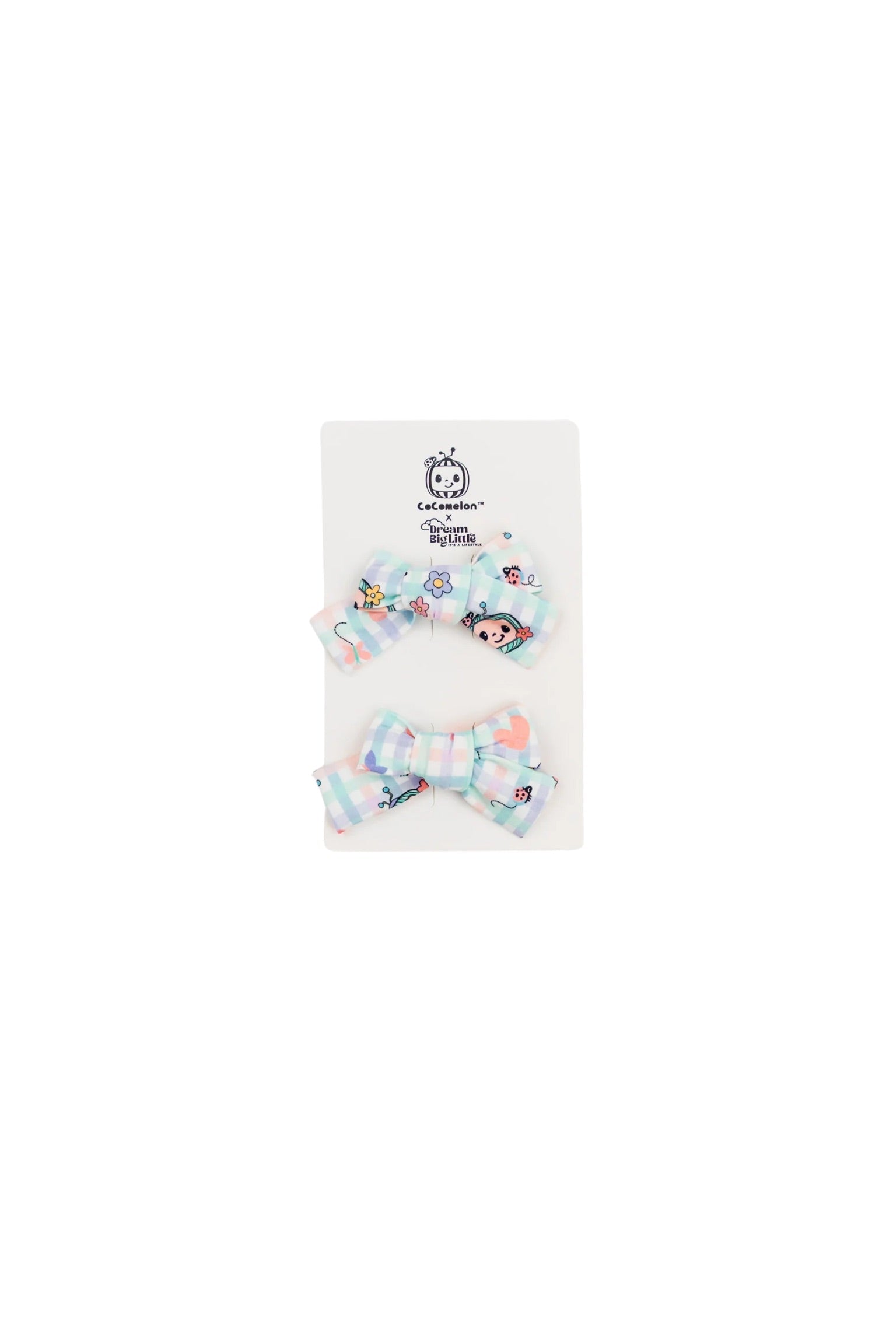 Dream Big Little Co X Cocomelon Springtime Melon Dream Bow Hair Clips