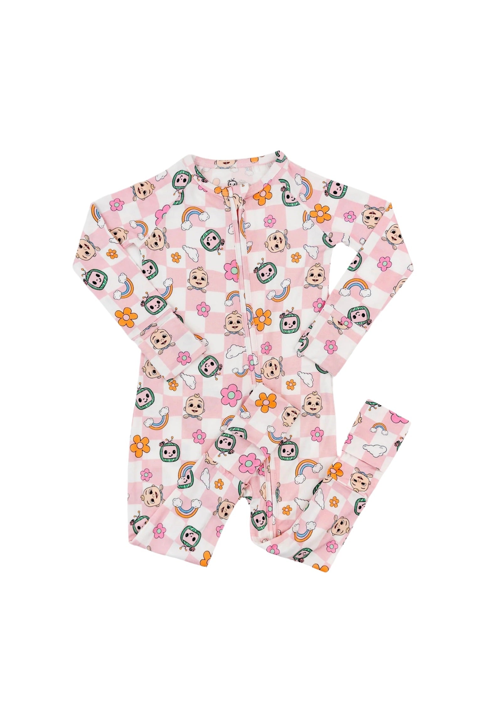 Dream Big Little Co X Cocomelon Jj Rainbow Checkers Dream Romper