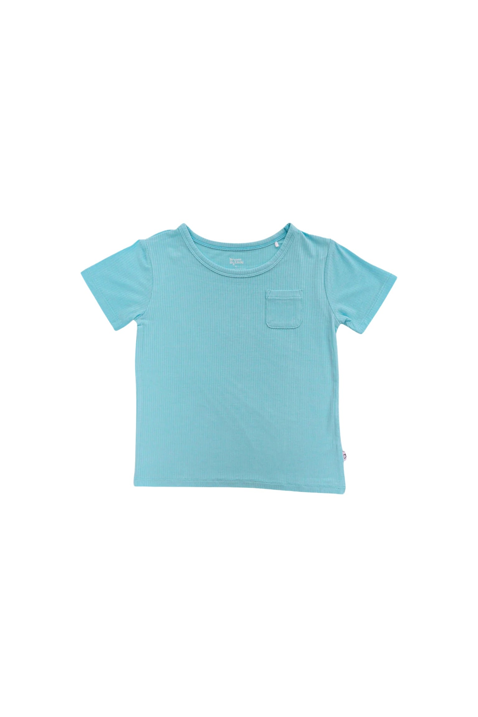 Capri Blue Rib Dream Pocket Tee