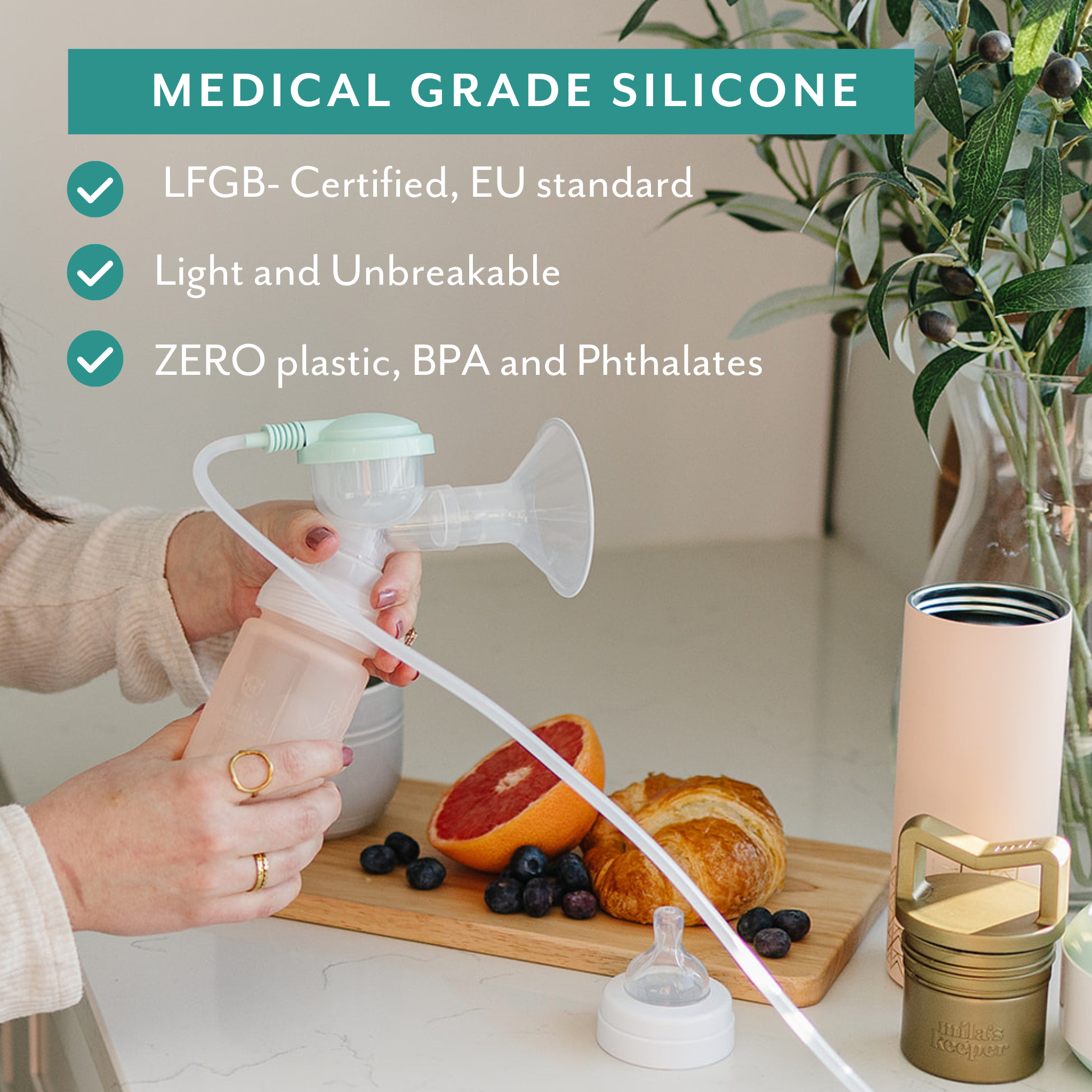 Silicone Breast Milk Storage (set Of 3)