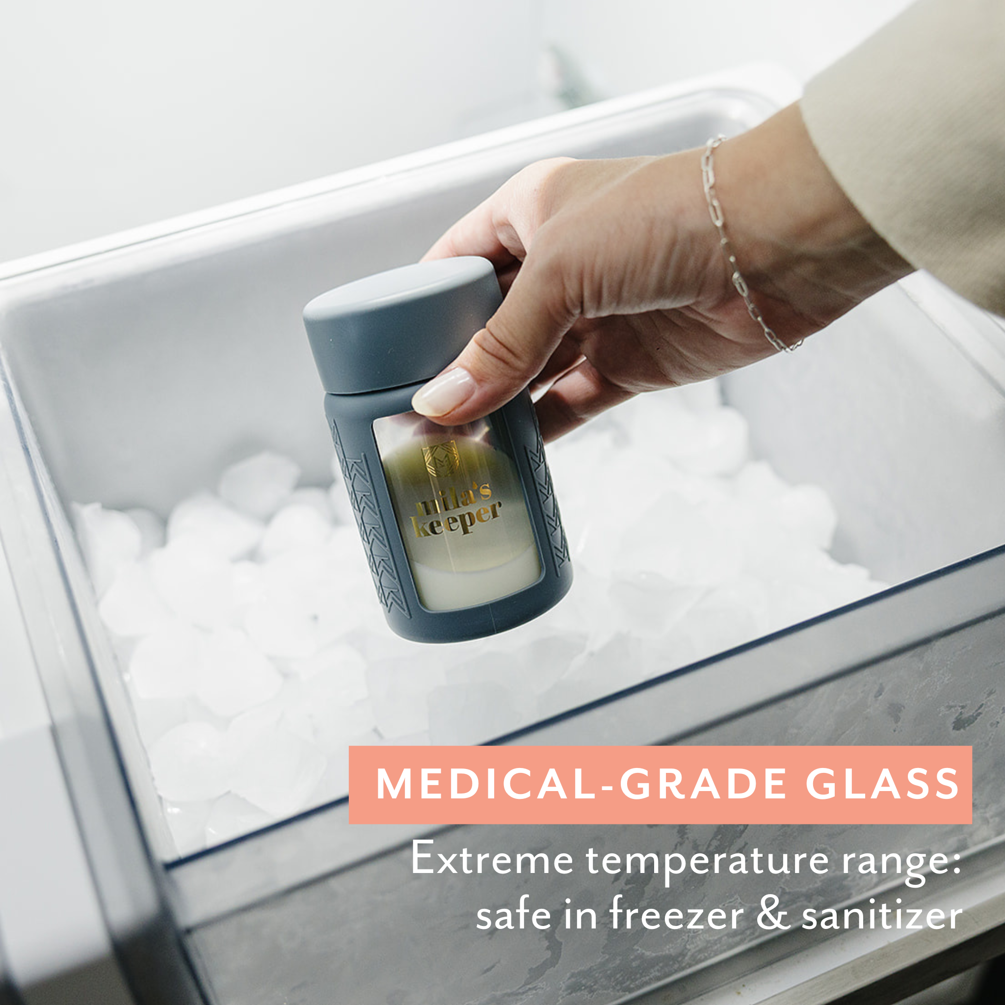 Glass Breast Milk Bottles (set Of 2)