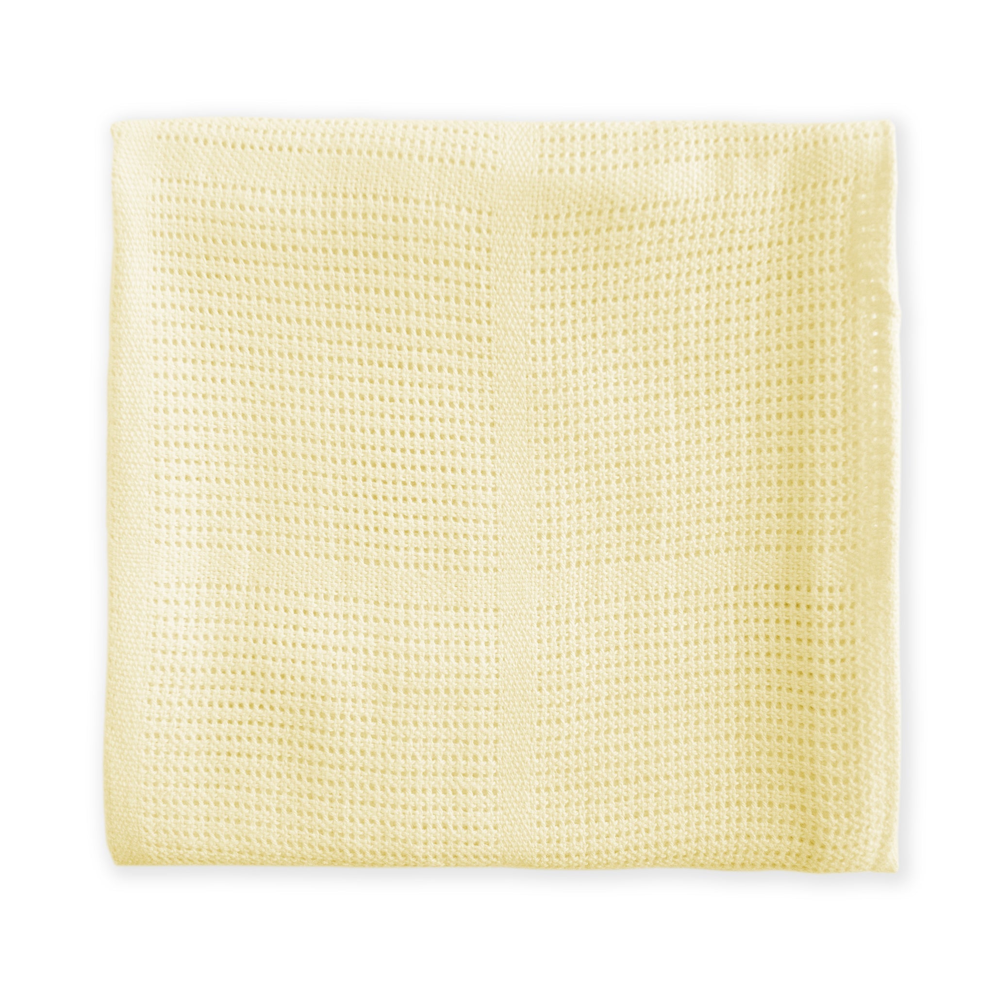Amazing Baby - Cotton Cellular Blanket, Soft Yellow