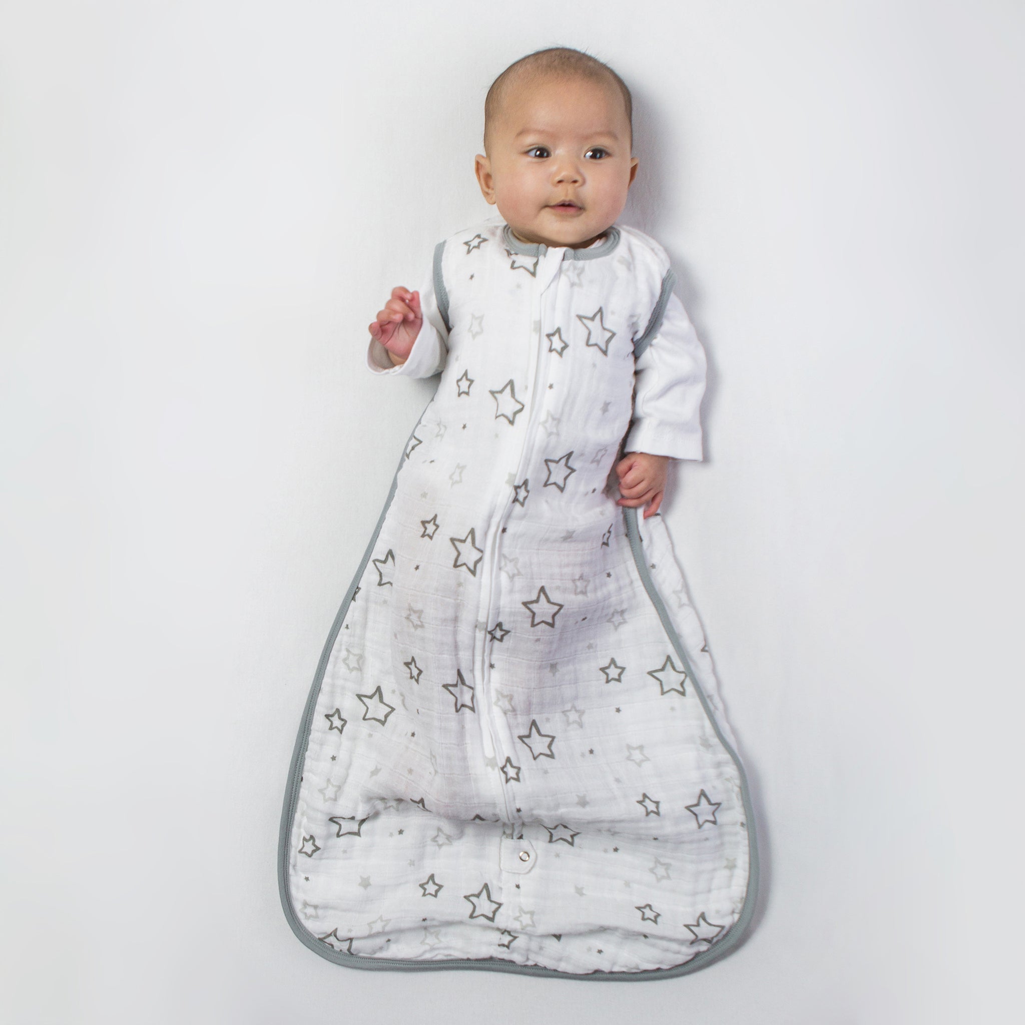 Amazing Baby - Muslin Non-weighted Zzzipme Sack  - Zebra