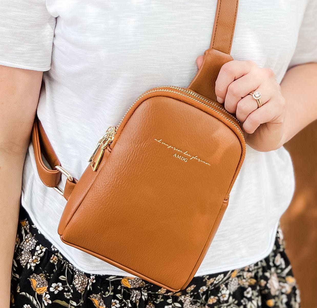 Amdg Catholic Crossbody Bag