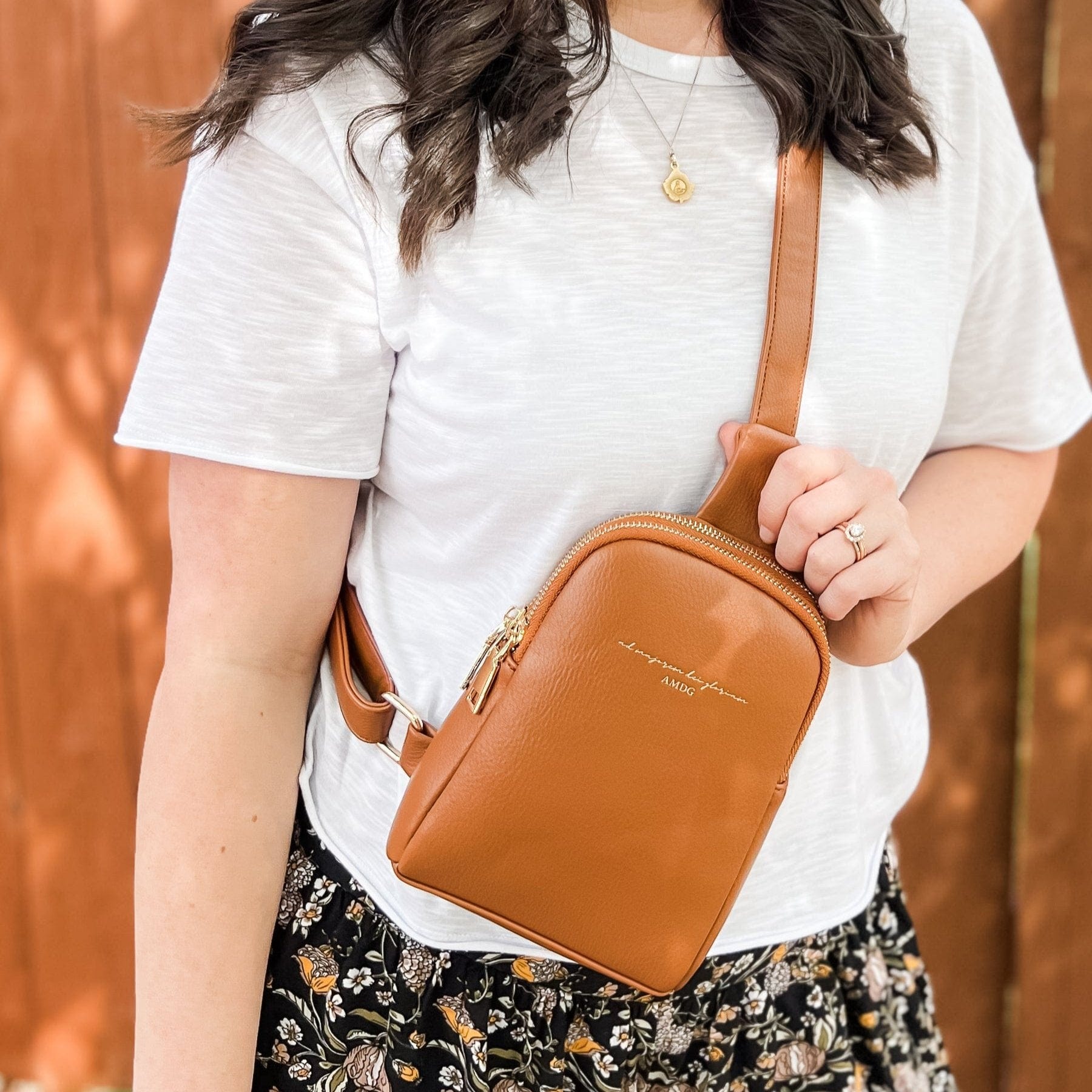 Amdg Catholic Crossbody Bag