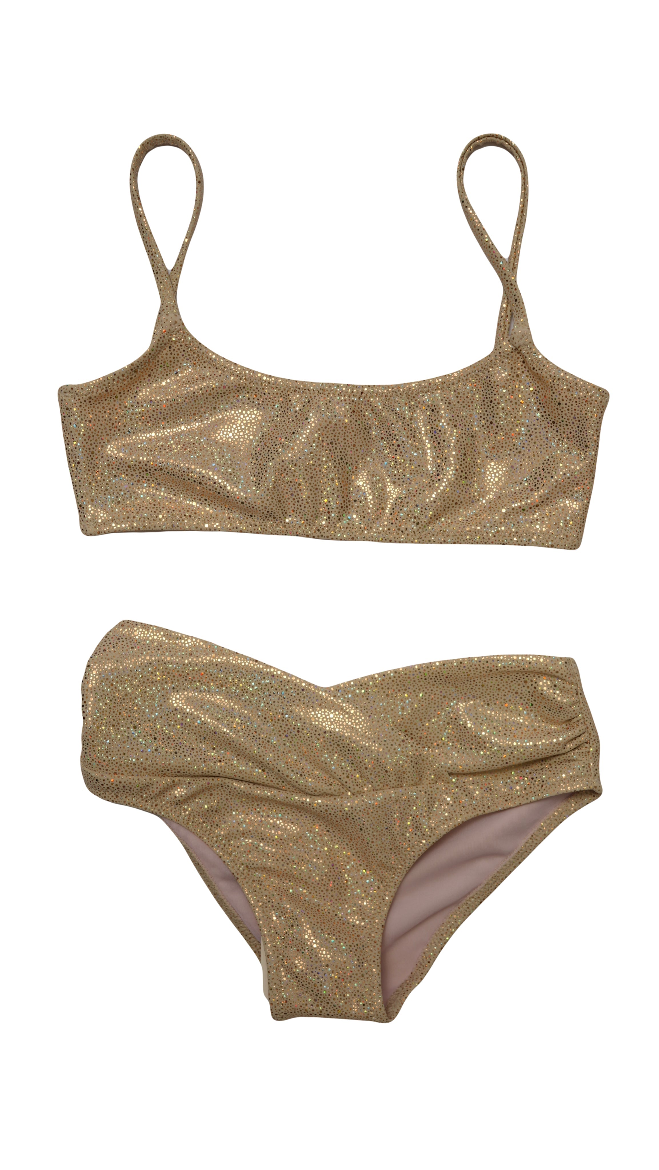 Amelie Gold Glitter Bikini