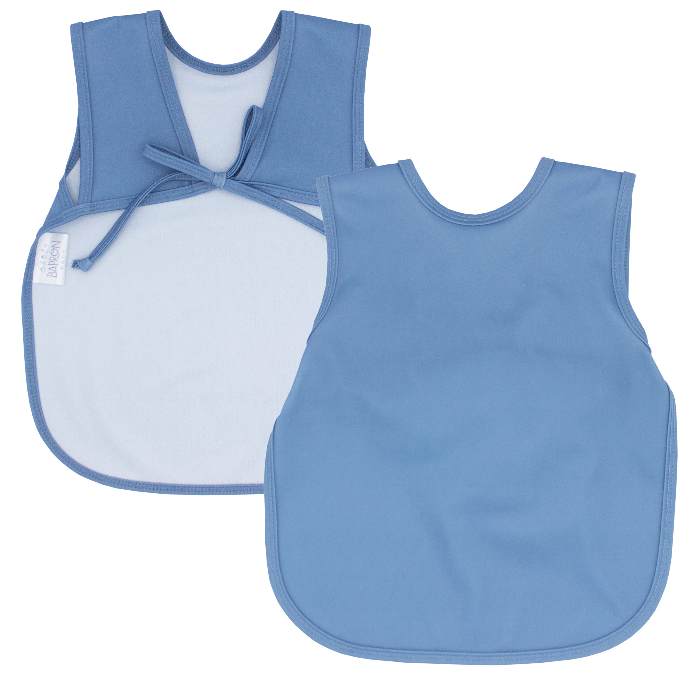 Solid Dusty Blue Minimalist Bapron