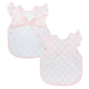 Pretty Pink Checkerboard Flutter Bapron