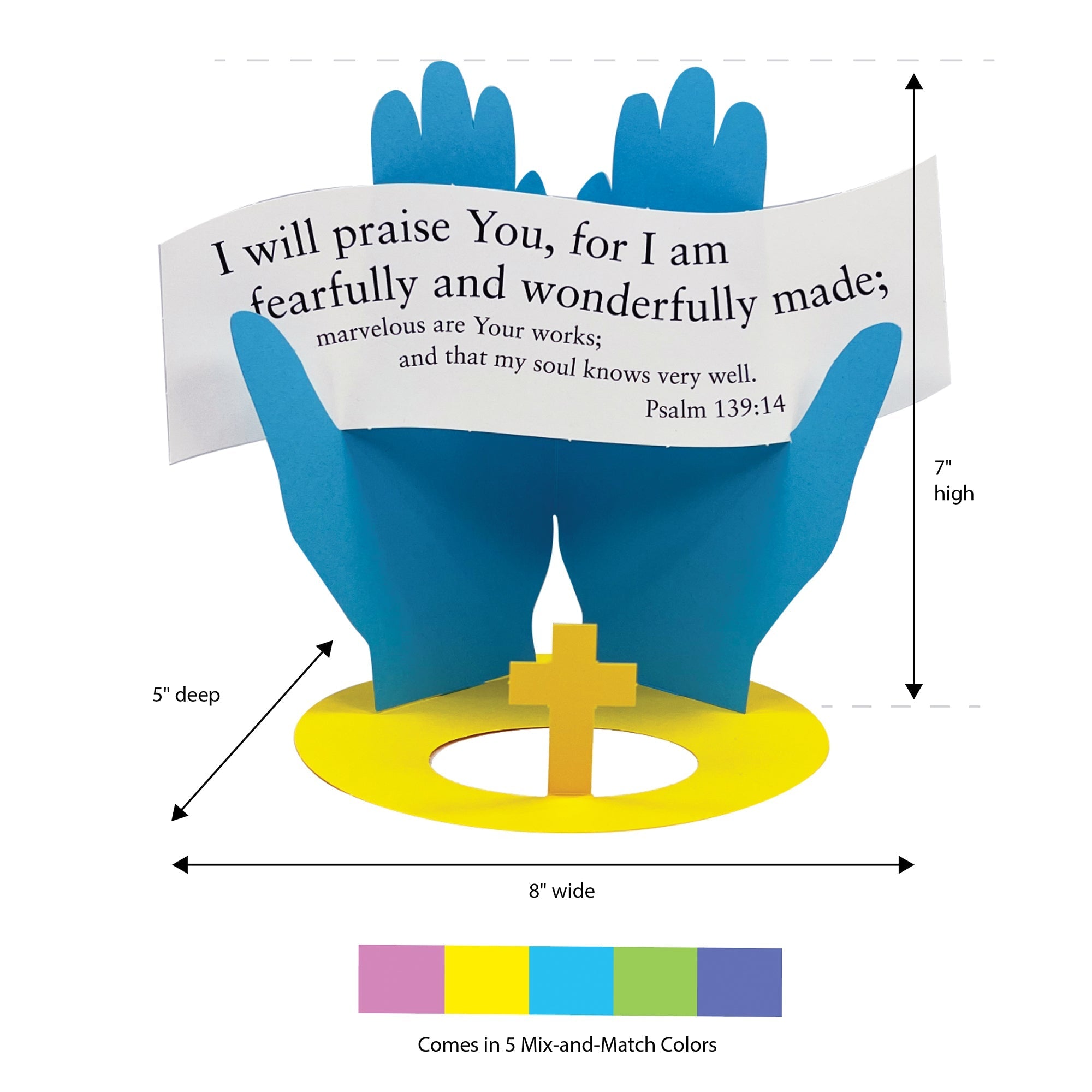 Psalm 139:14 3-d Display