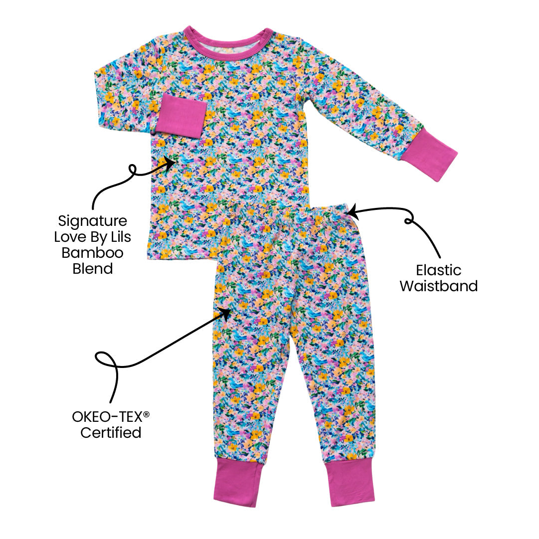 Anna Grace Bamboo 2-piece Long Sleeve Set