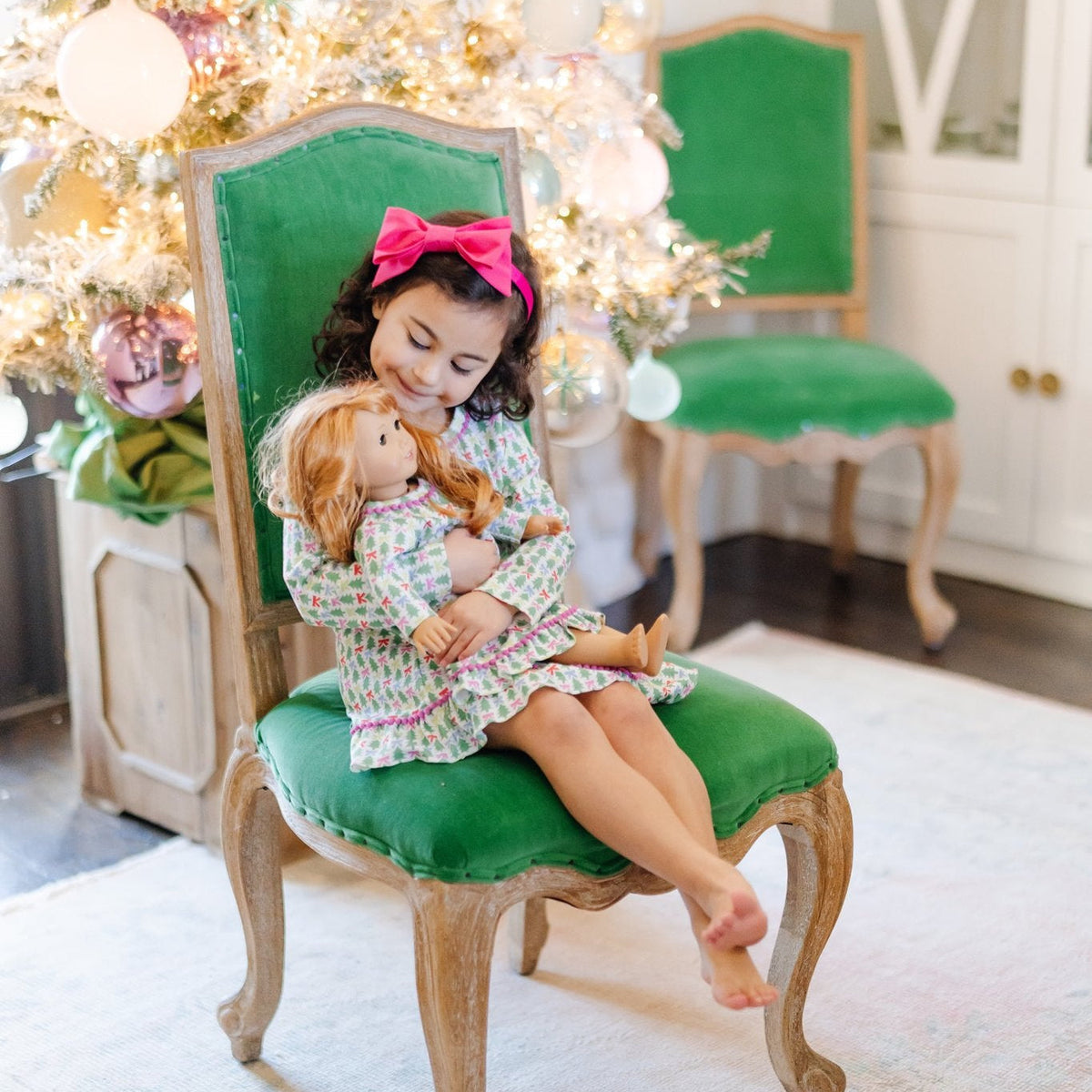 Carlin Girls' Dress - Tree Topper Bows