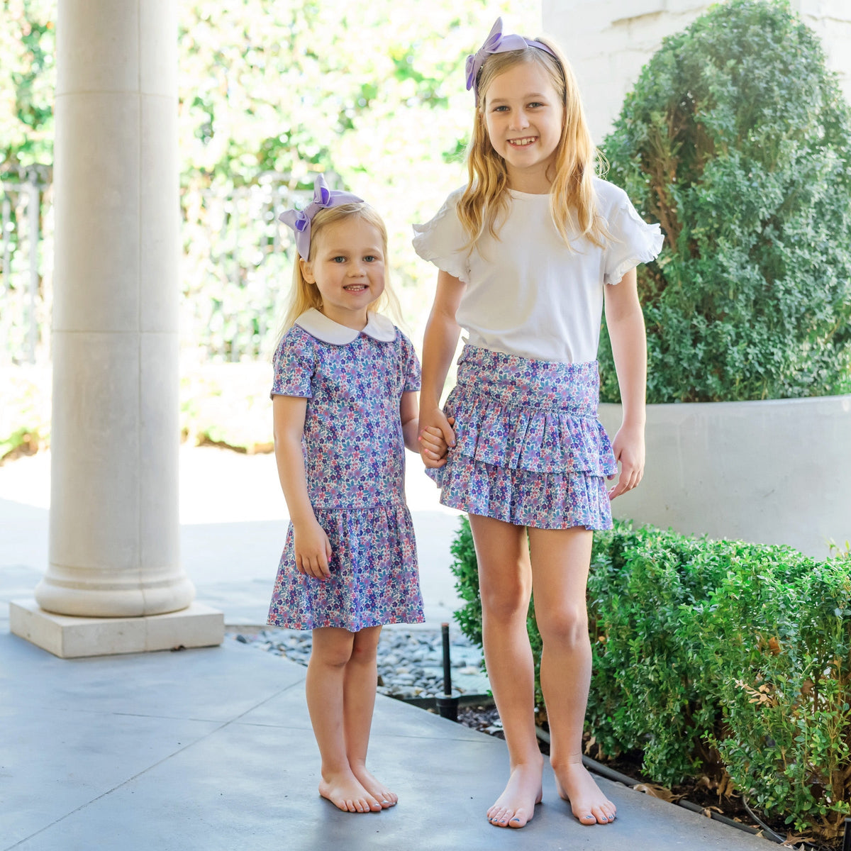 Libby Girls' Dress Blackberry Floral