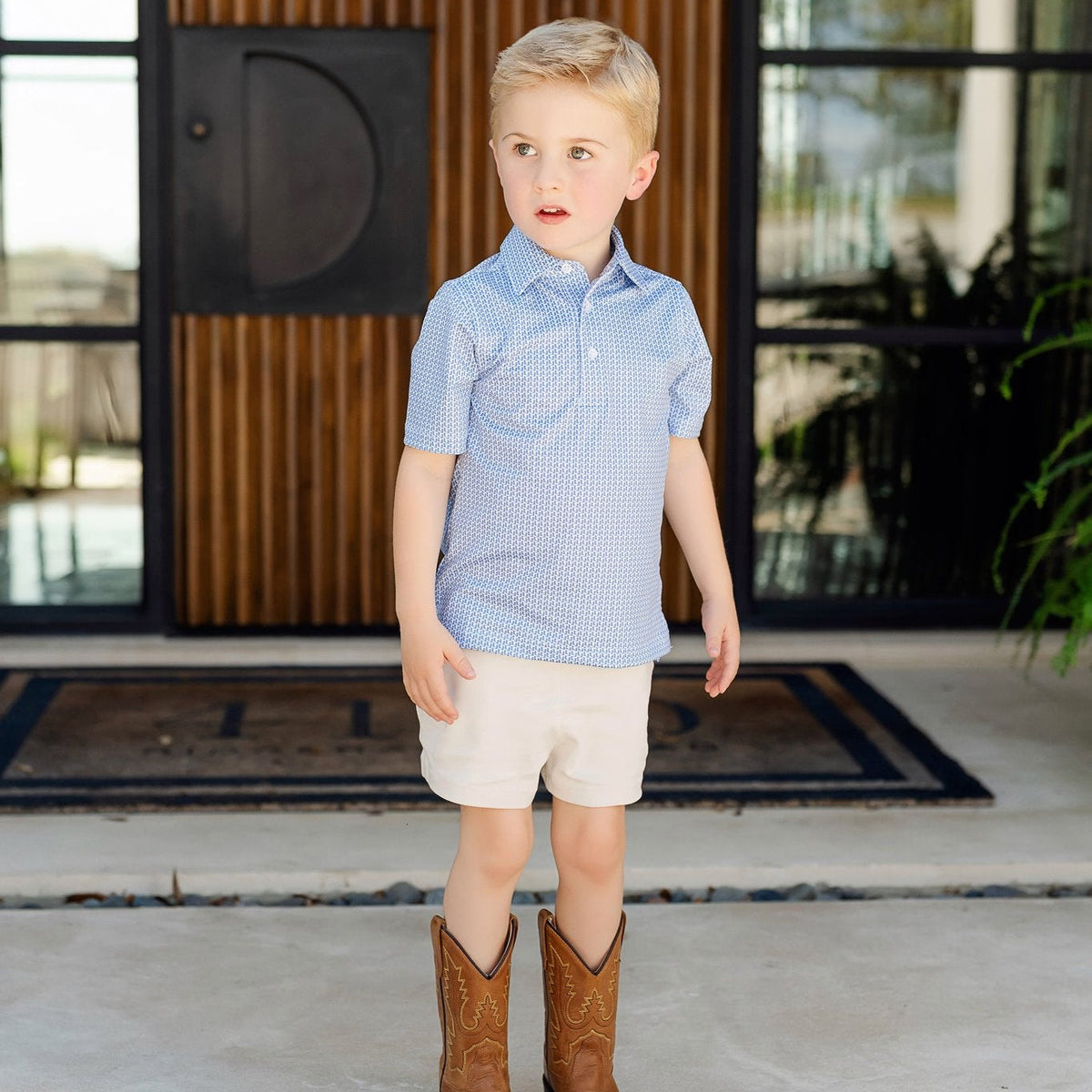Will Boys' Performance Polo By Lh Sport - Rambler Blue