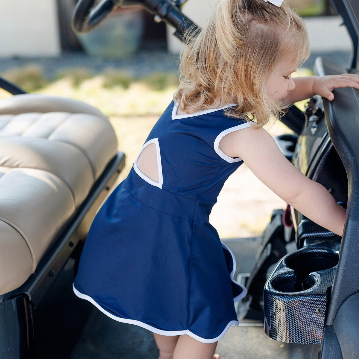 Taylor Girls' Performance Dress By Lh Sport - Navy