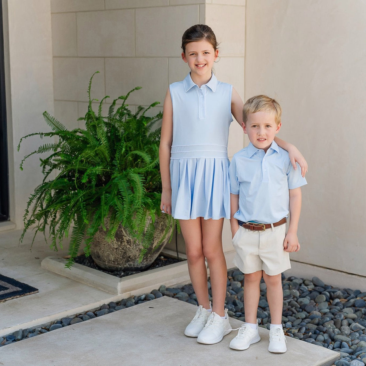 Will Boys' Performance Polo By Lh Sport - Light Blue