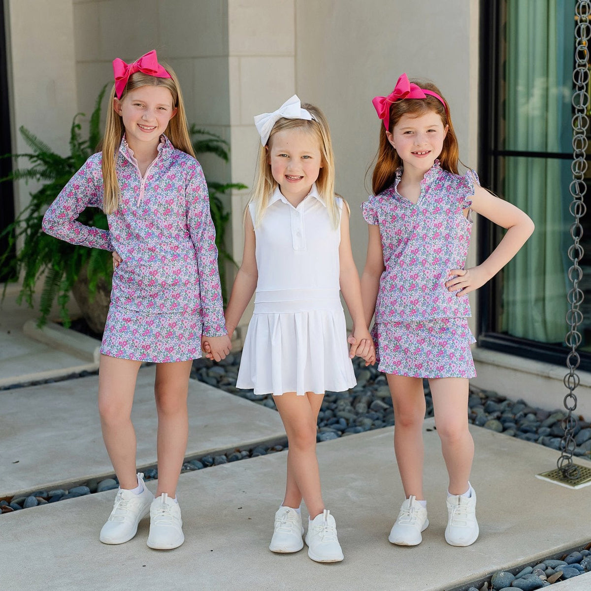 Harper Girls' Performance Dress By Lh Sport - White