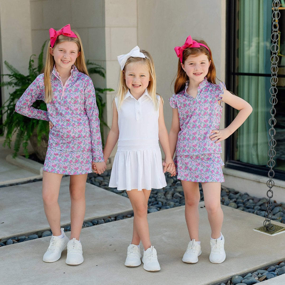 Blair Girls' Performance Pullover By Lh Sport - Heirloom Floral
