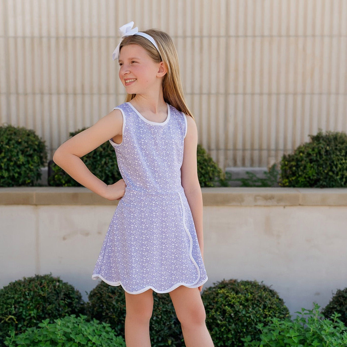 Taylor Girls' Performance Dress By Lh Sport - Petal Pop Purple