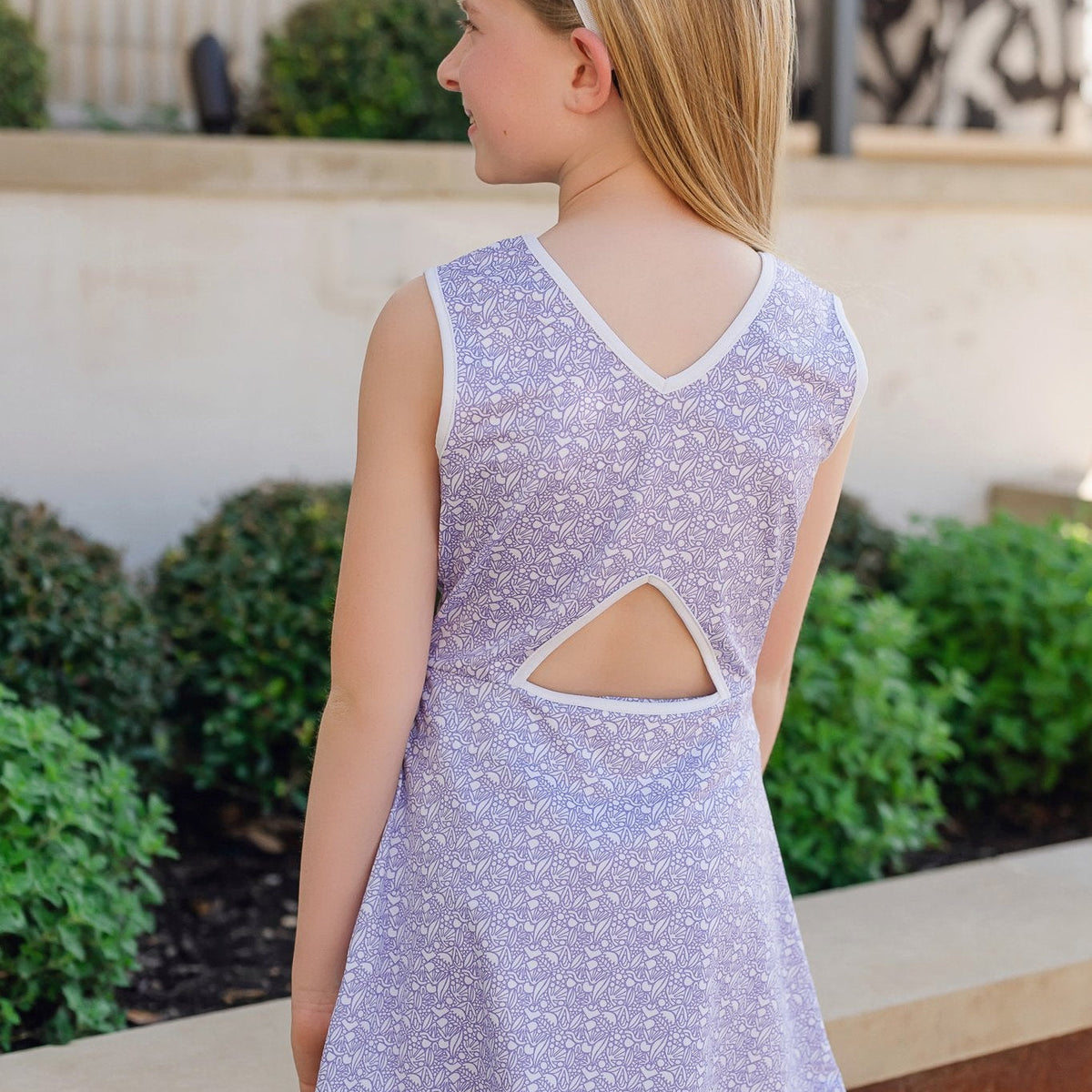 Taylor Girls' Performance Dress By Lh Sport - Petal Pop Purple