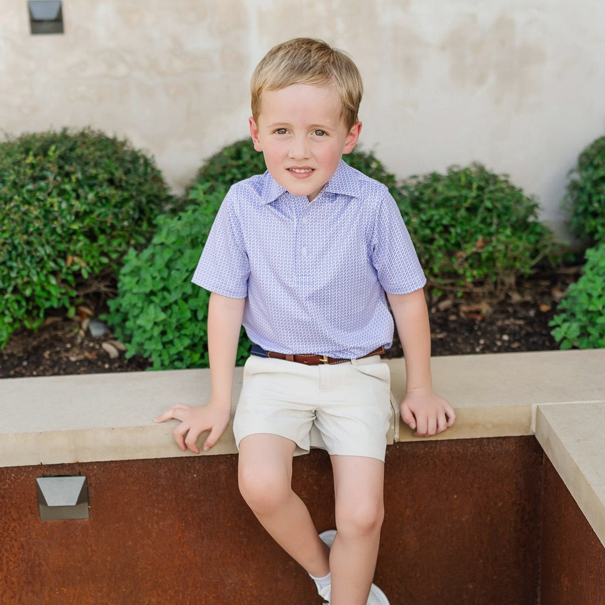Will Boys' Performance Polo By Lh Sport - Rambler Purple