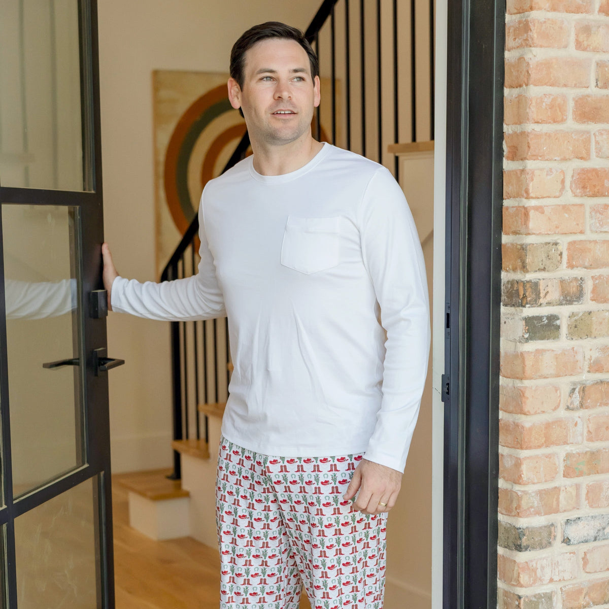 Brent Men's Hangout Pant - Cowboy Christmas