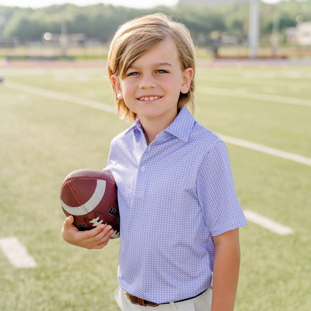 Will Boys' Performance Polo By Lh Sport - Rambler Purple