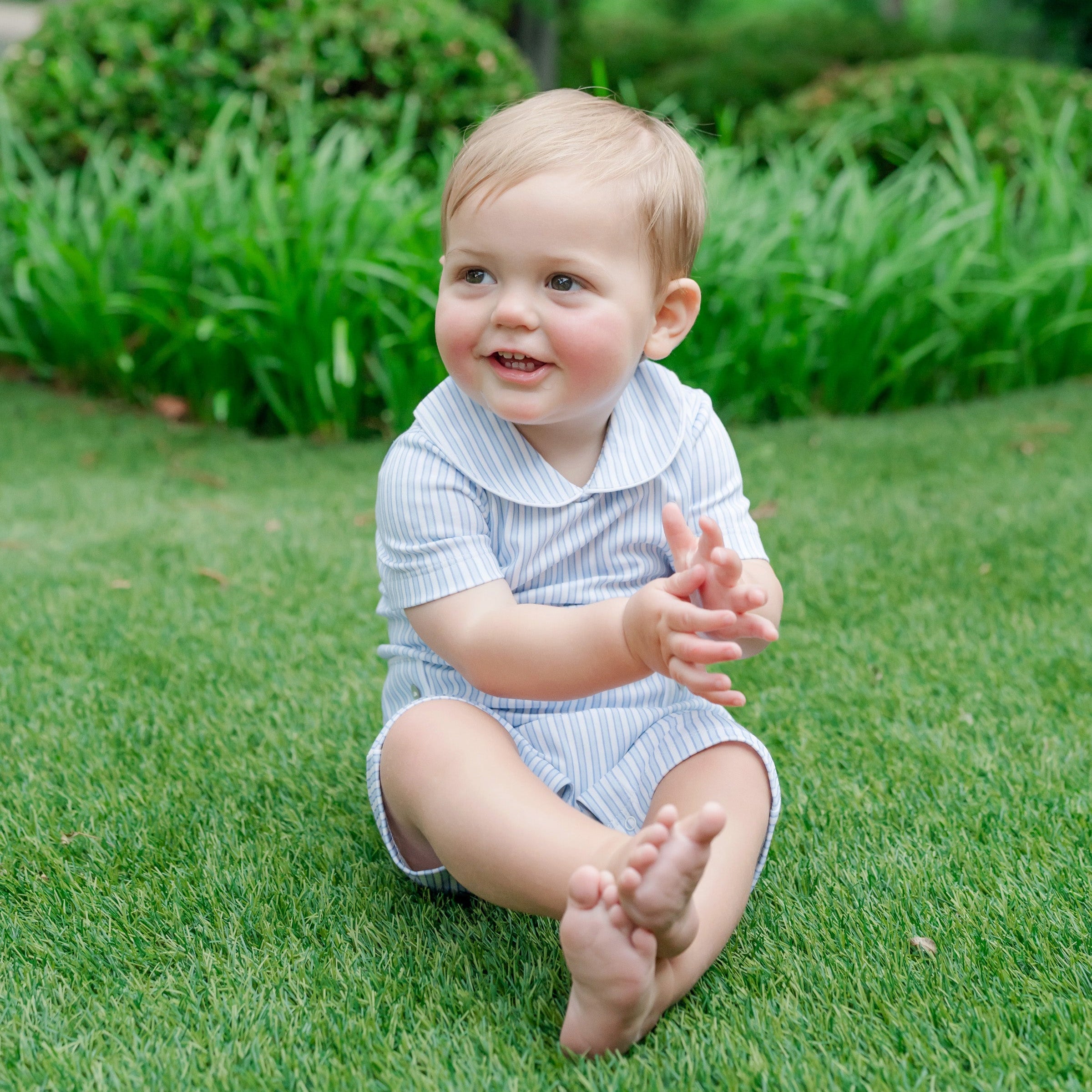 Henry Boys' Pima Cotton Shortall - Classic Stripe