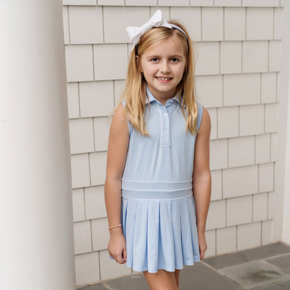 Harper Girls' Performance Dress By Lh Sport - Light Blue