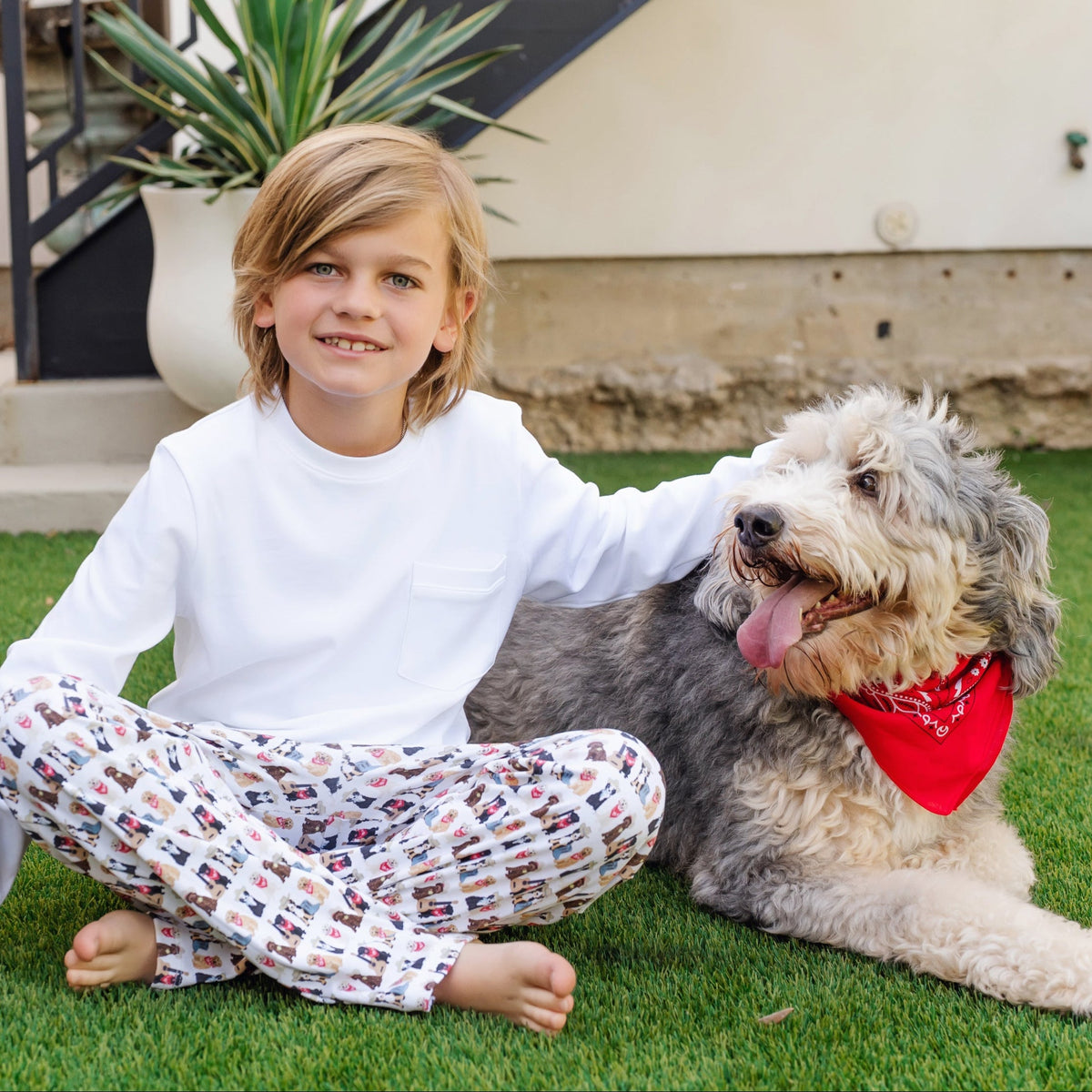 Beckett Boys' Hangout Pant - Western Pups