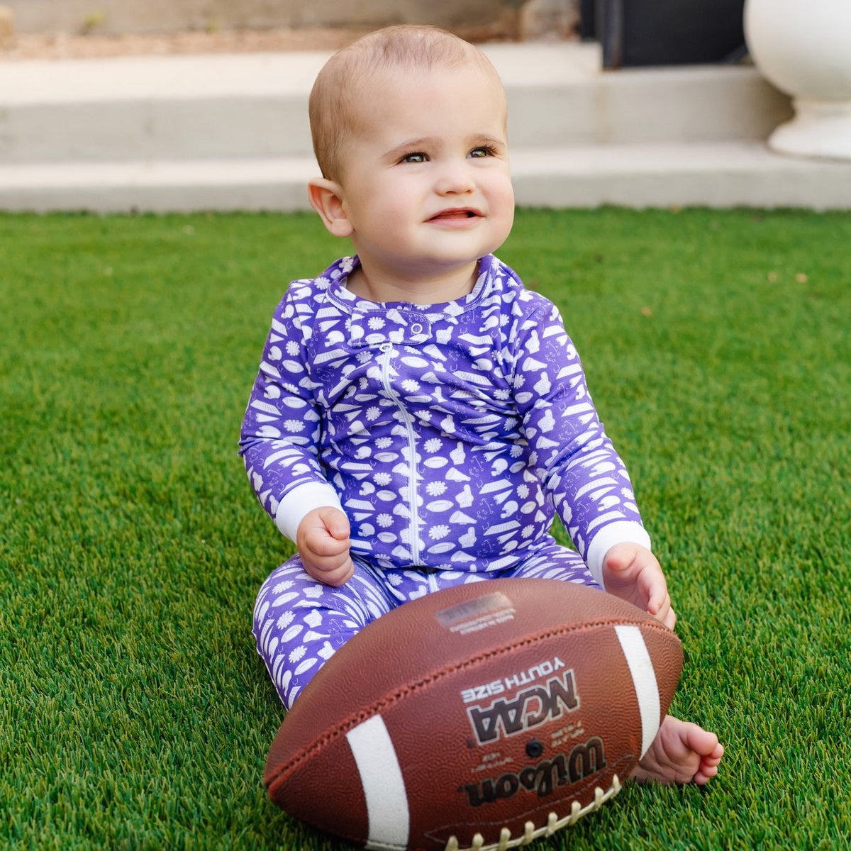 Parker Zipper Pajama - Pep Rally Purple