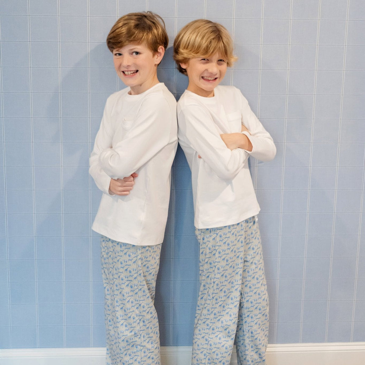 Beckett Boys' Hangout Pant - Blue Savanna Safari