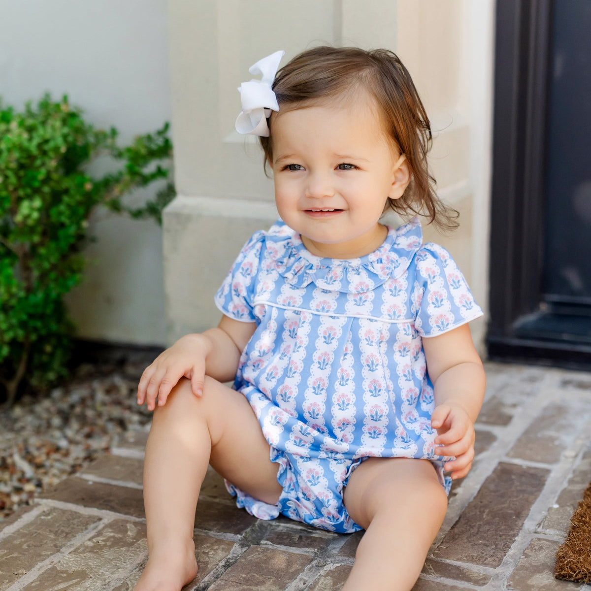 Charlotte Girls' Pima Cotton Bubble - Harvest Ribbon Floral
