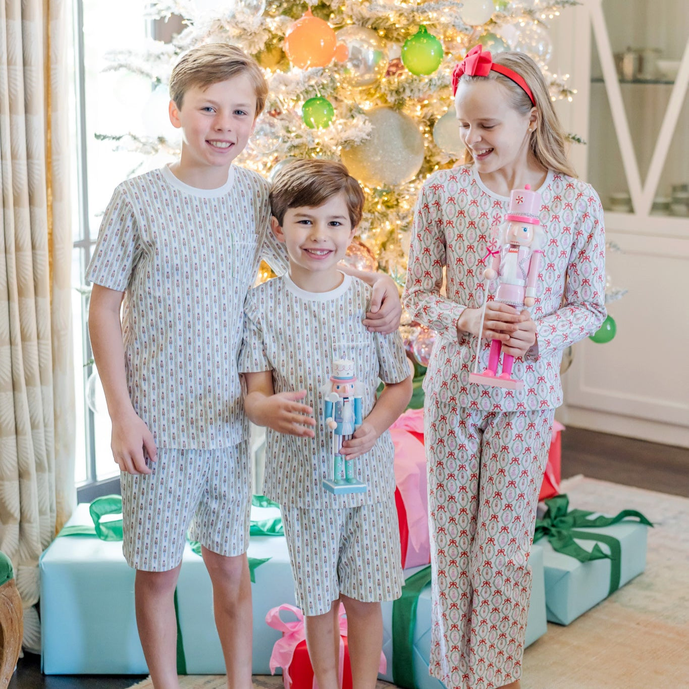 Charles Boys' Short Set Nutcracker Stripe