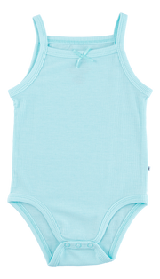 Aqua Ribbed Bodysuit Tank
