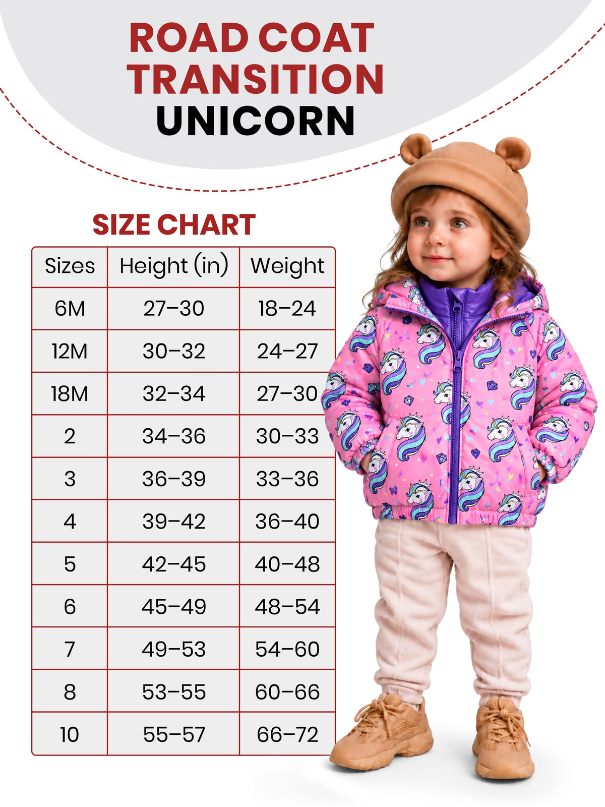 Car Seat Coat | The Road Coat Transition - Unicorn Print