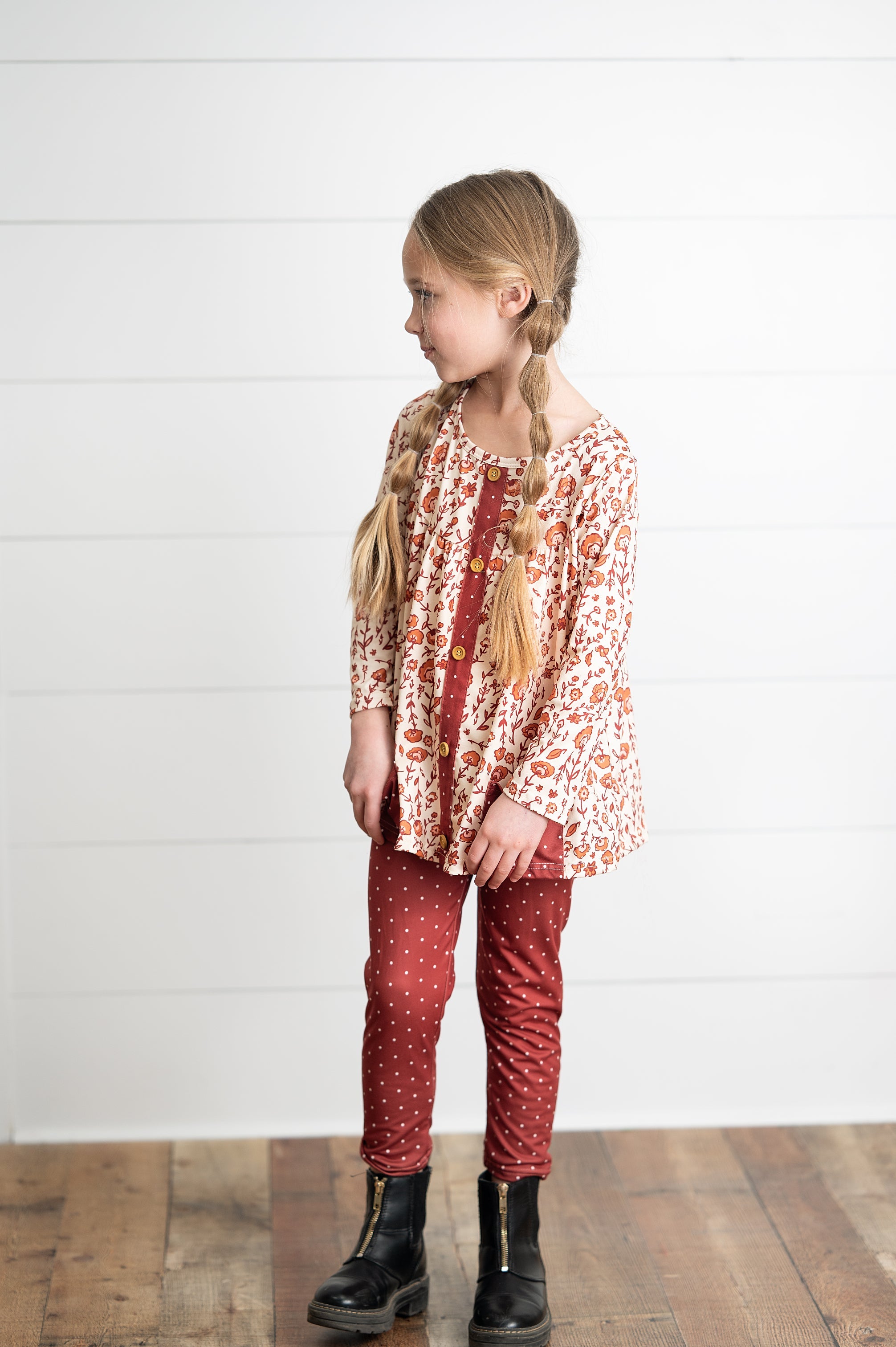 Cinnamon Dot Pant Set