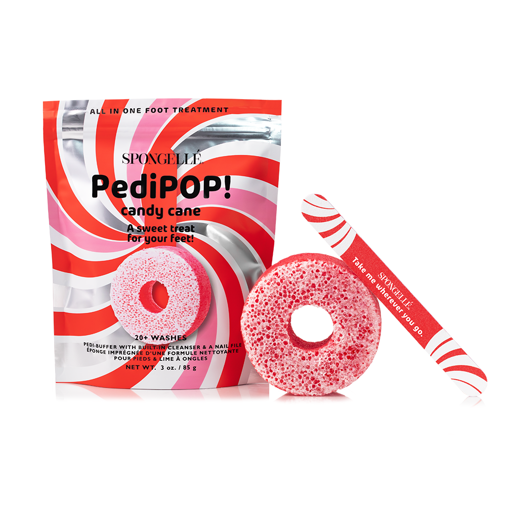 Candy Cane | Holiday Pedipop! Pedi Buffer & Nail File