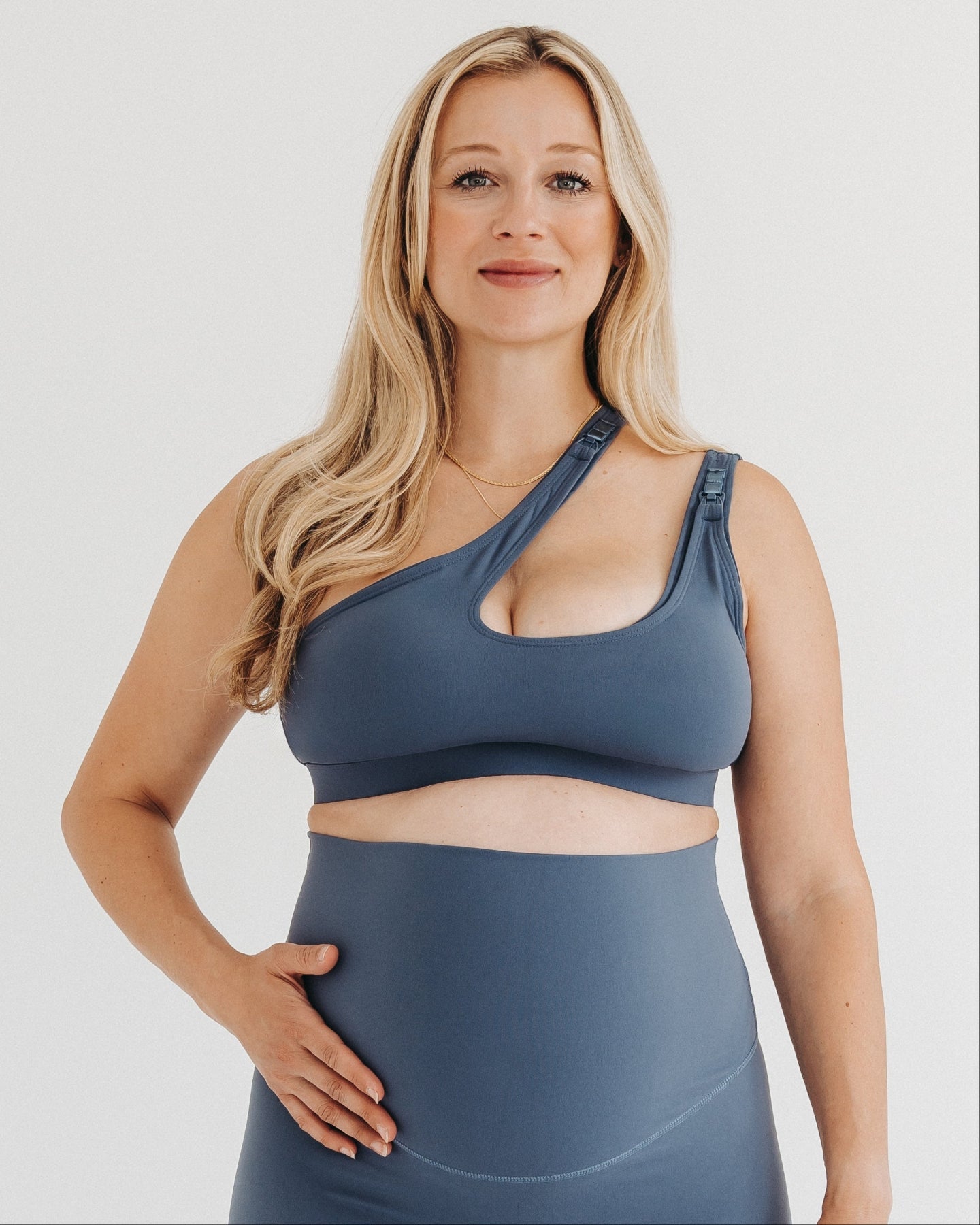 Axk Core Cross Body Nursing Bra - Blue