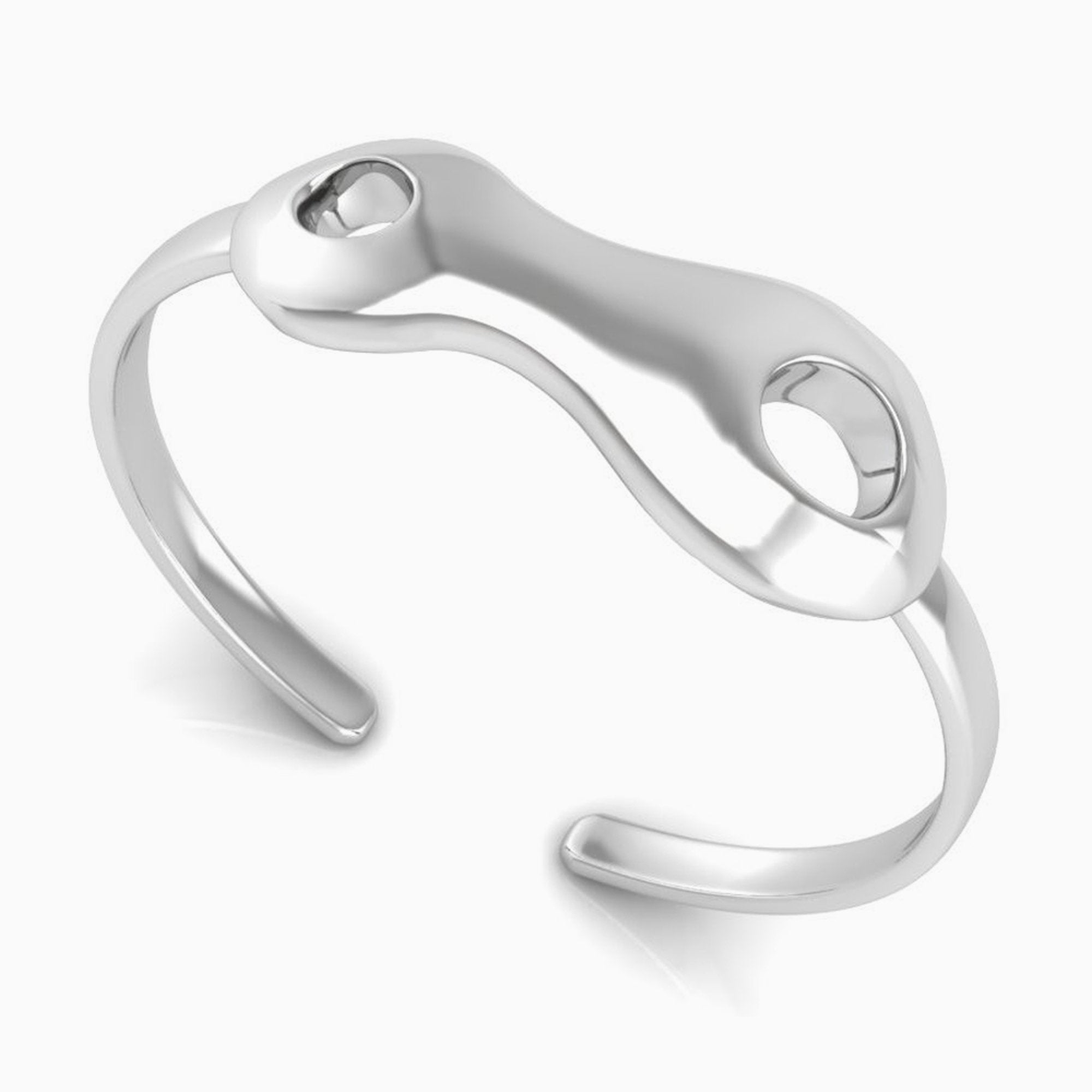 Sterling Silver Baby Circle Bracelet Bangle By Krysaliis