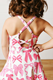 Active Pink Bow Dress