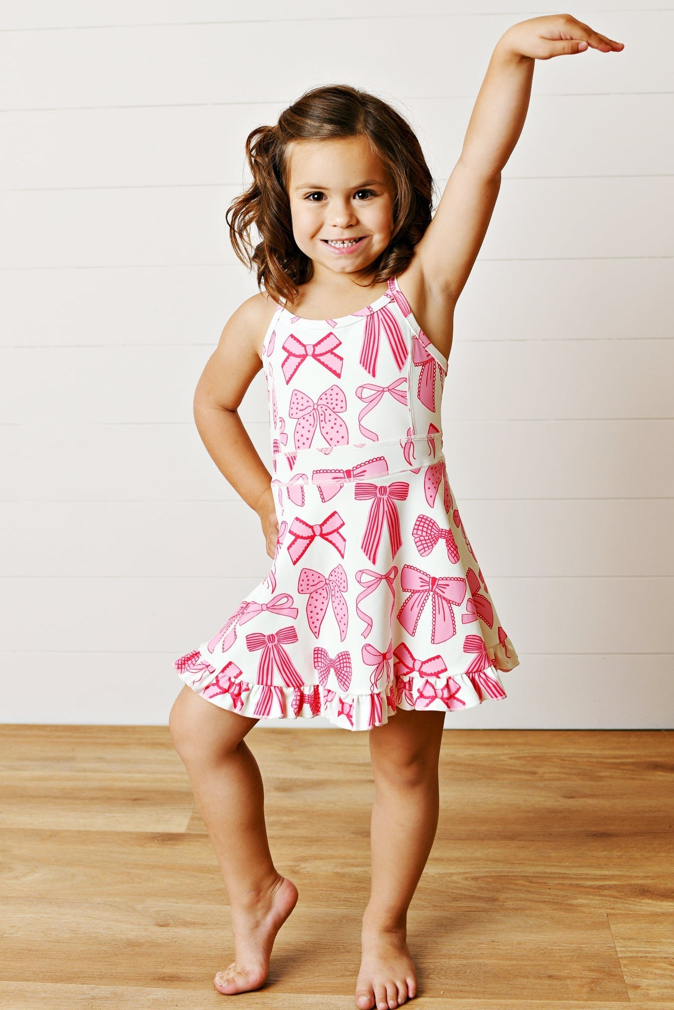 Active Pink Bow Dress