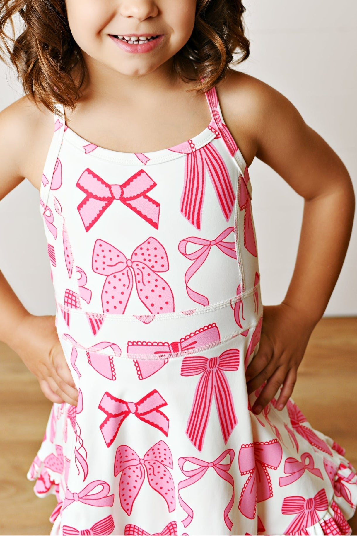 Active Pink Bow Dress