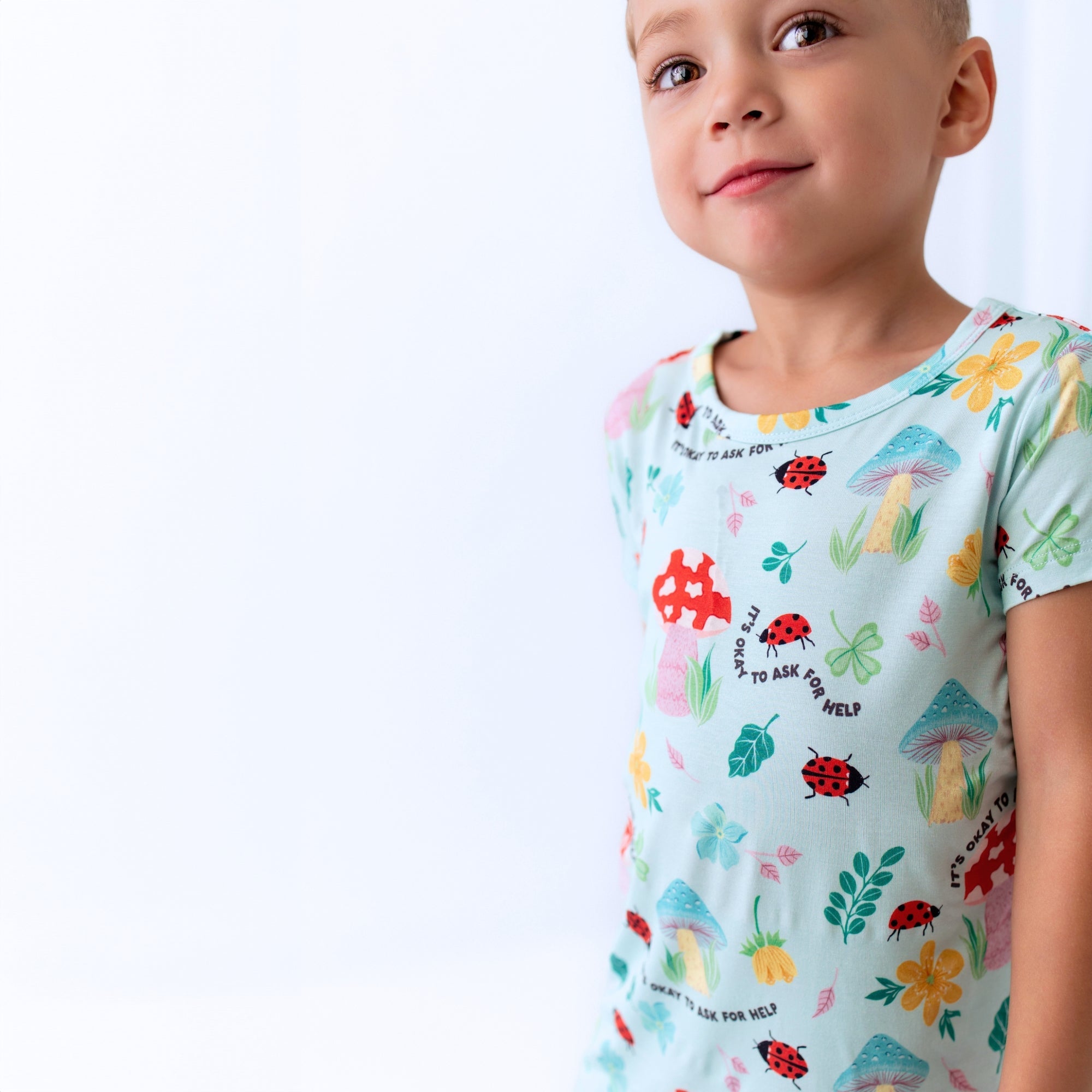 The Second-skin 2-piece Short Sleeve Pajama | Magic Mushroom