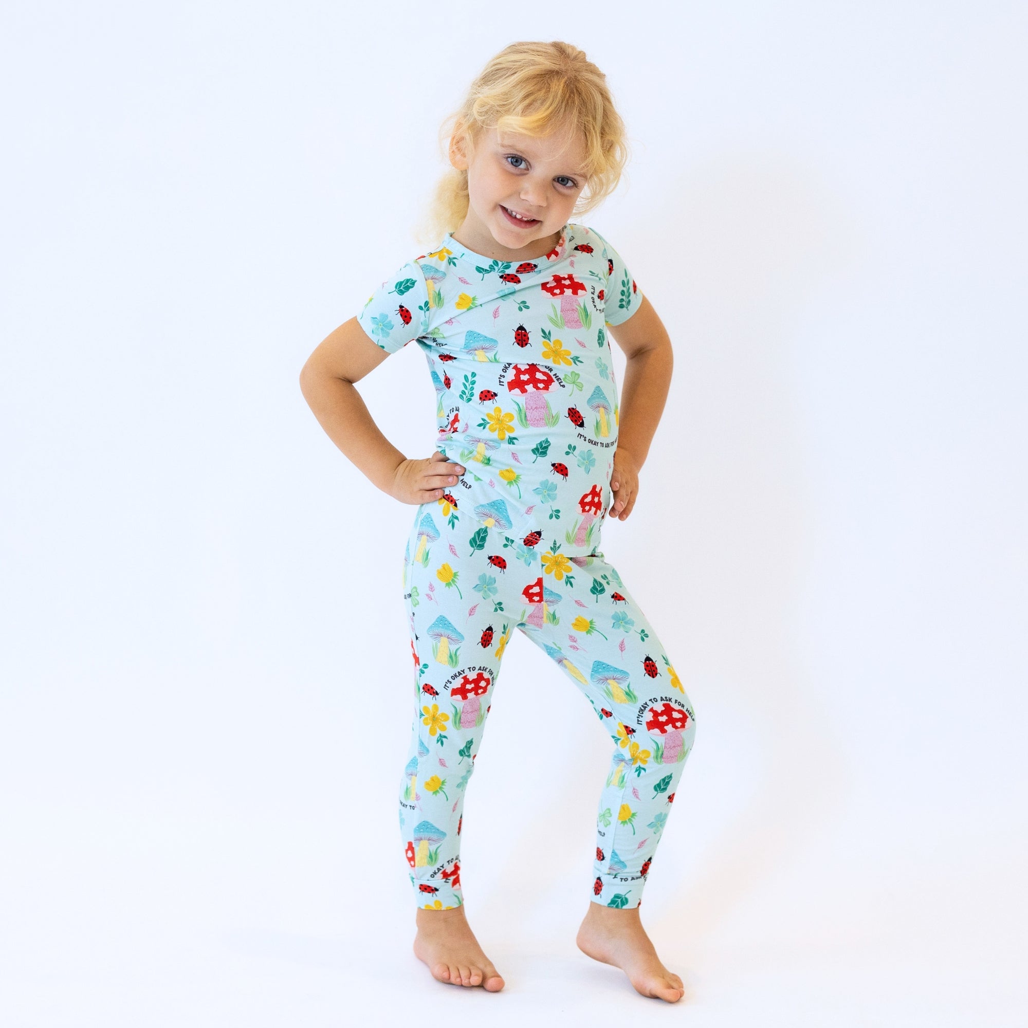 The Second-skin 2-piece Short Sleeve Pajama | Magic Mushroom